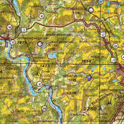 Scranton, 1980, 2nd edition of JOG Air NK-18-8 at 250000 scale Preview 3
