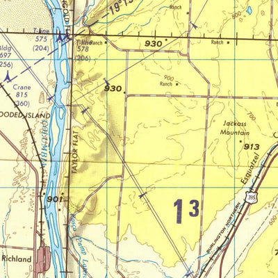 Walla Walla, 1980, 2nd edition of JOG Air NL-11-4 at 250000 scale Preview 2