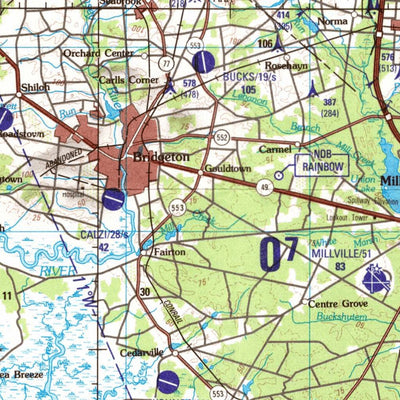 Wilmington, 1989, 2nd edition of JOG Air NJ-18-2 at 250000 scale Preview 2