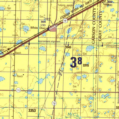 Amarillo, 1989, 2nd edition of JOG Air NI-14-1 at 250000 scale Preview 2