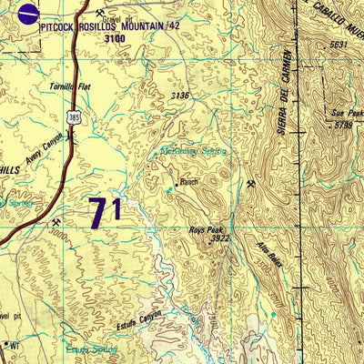 Emory Peak, 1987, 3rd edition of JOG Air NH-13-9 at 250000 scale Preview 2