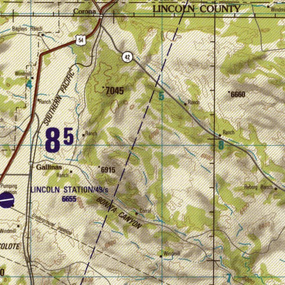 Fort Sumner, 1989, 3rd edition of JOG Air NI-13-5 at 250000 scale Preview 3