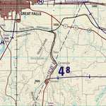 Great Falls, 1997, 1st edition of JOG Air NL-12-2 at 250000 scale Preview 2