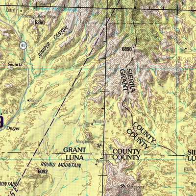 Las Cruces, 1989, 4th edition of JOG Air NI-13-10 at 250000 scale Preview 3