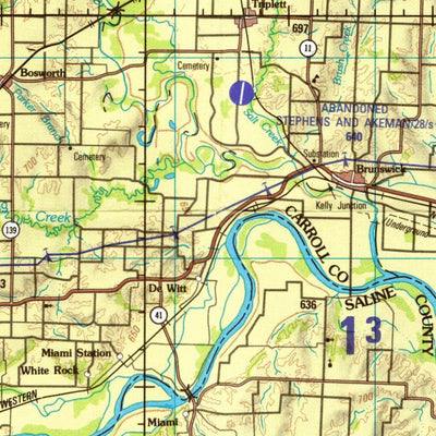 Moberly, 1992, 2nd edition of JOG Air NJ-15-2 at 250000 scale Preview 2