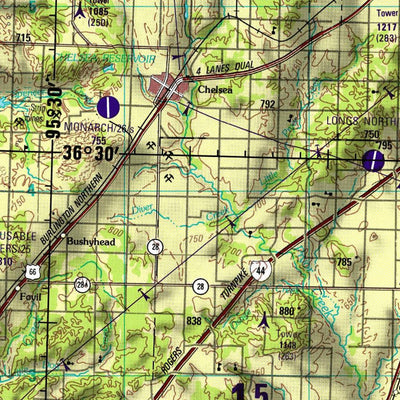 Tulsa, 1992, 2nd edition of JOG Air NJ-15-10 at 250000 scale Preview 3