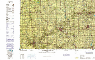 Danville, 1985, 1st edition of JOG Air NK-16-11 at 250000 scale Preview 1