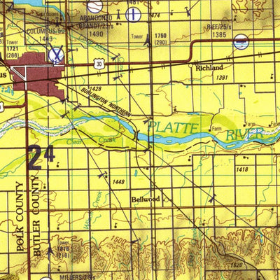 Fremont, 1983, 1st edition of JOG Air NK-14-9 at 250000 scale Preview 2
