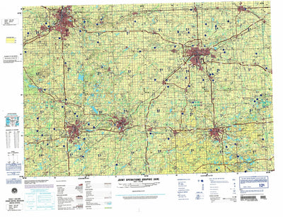 Grand Rapids, 1990, 2nd edition of JOG Air NK-16-6 at 250000 scale Preview 1
