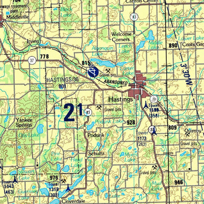 Grand Rapids, 1990, 2nd edition of JOG Air NK-16-6 at 250000 scale Preview 3