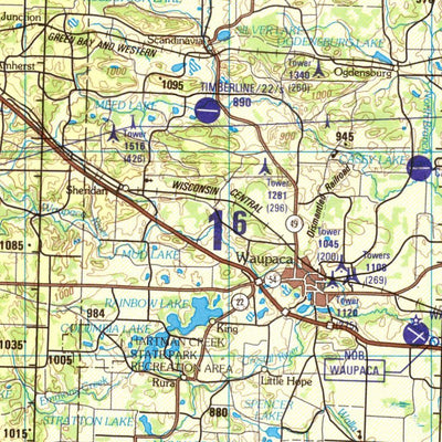 Green Bay, 1993, 2nd edition of JOG Air NL-16-10 at 250000 scale Preview 2