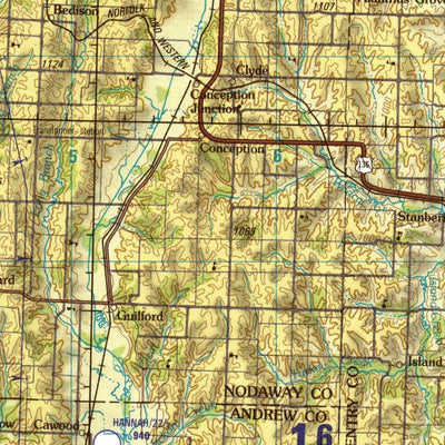 Nebraska City, 1982, 1st edition of JOG Air NK-15-10 at 250000 scale Preview 3