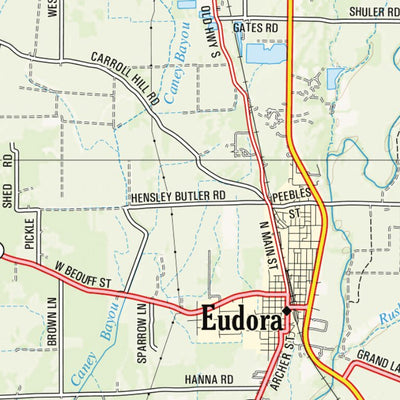 Arkansas Atlas & Gazetteer Page 126 Preview 2