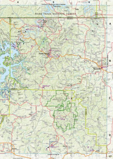 Arkansas Atlas & Gazetteer Page 17 Preview 1