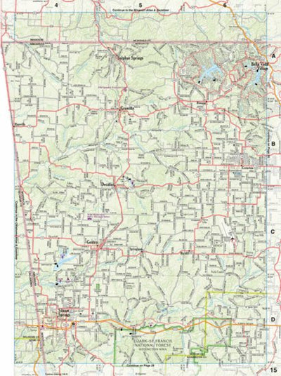 Arkansas Atlas & Gazetteer Page 15 Preview 1