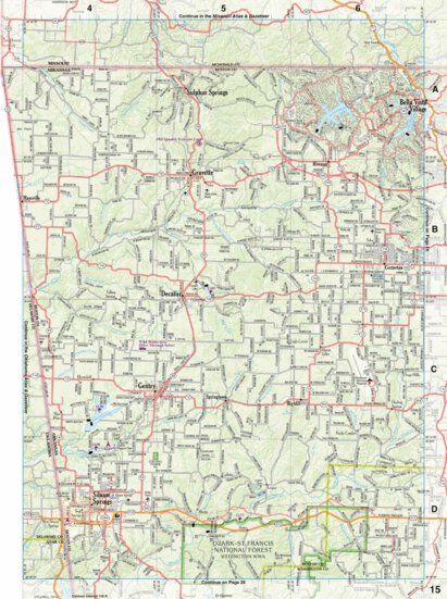 Arkansas Atlas & Gazetteer Page 15 Preview 1