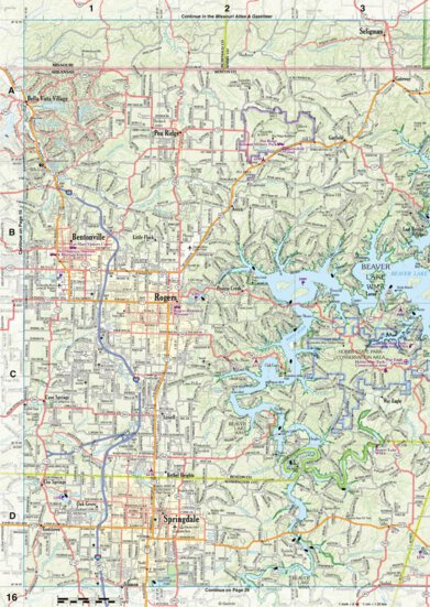 Arkansas Atlas & Gazetteer Page 16 Preview 1