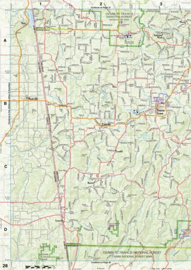 Arkansas Atlas & Gazetteer Page 28 Preview 1
