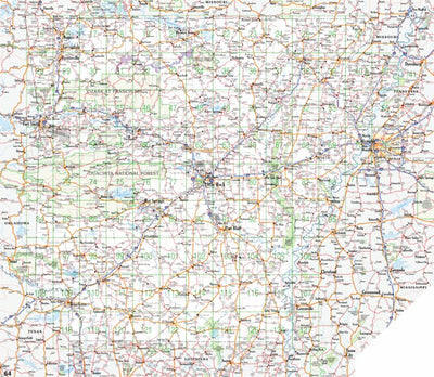 Arkansas Atlas & Gazetteer Oveview Map Preview 1