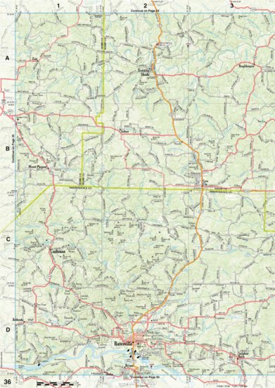 Arkansas Atlas & Gazetteer Page 36 Preview 1