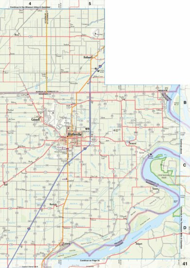 Arkansas Atlas & Gazetteer Page 41 Preview 1