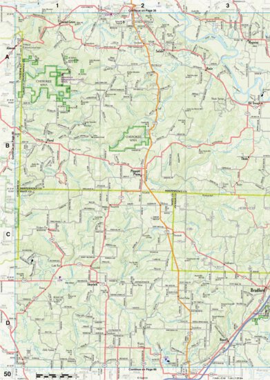 Arkansas Atlas & Gazetteer Page 50 Preview 1