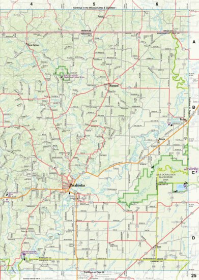 Arkansas Atlas & Gazetteer Page 25 Preview 1