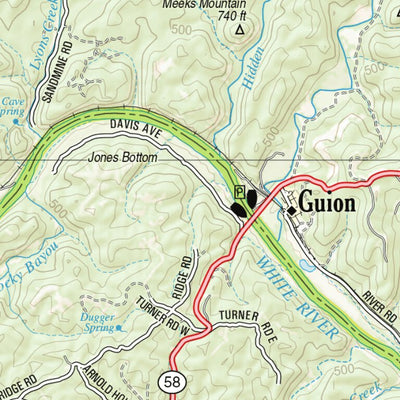 Arkansas Atlas & Gazetteer Page 35 Preview 2