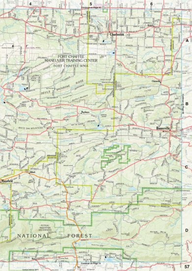 Arkansas Atlas & Gazetteer Page 57 Preview 1