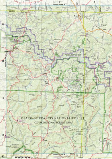 Arkansas Atlas & Gazetteer Page 32 Preview 1