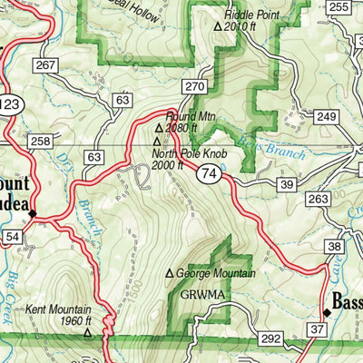 Arkansas Atlas & Gazetteer Page 32 Preview 2