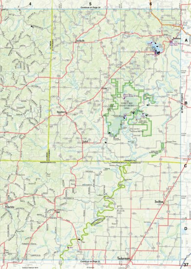 Arkansas Atlas & Gazetteer Page 37 Preview 1