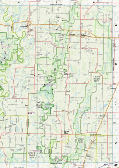 Arkansas Atlas & Gazetteer Page 67 Preview 1
