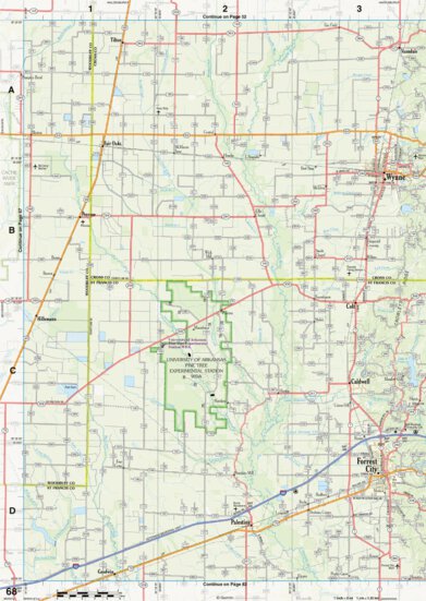 Arkansas Atlas & Gazetteer Page 68 Preview 1