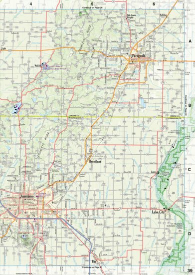 Arkansas Atlas & Gazetteer Page 39 Preview 1