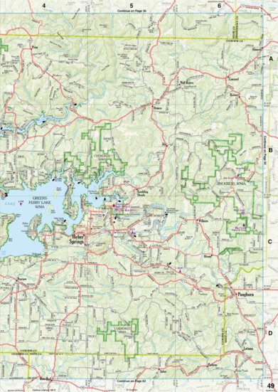 Arkansas Atlas & Gazetteer Page 49 Preview 1