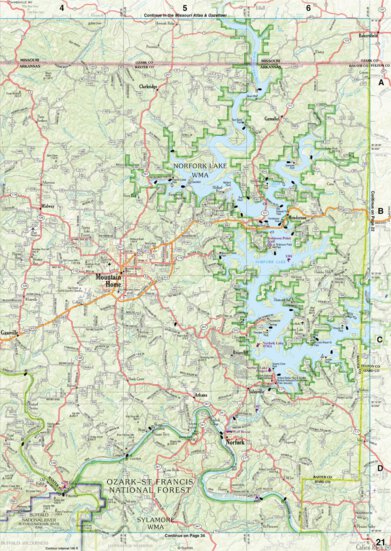 Arkansas Atlas & Gazetteer Page 21 Preview 1