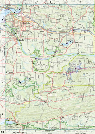 Arkansas Atlas & Gazetteer Page 60 Preview 1