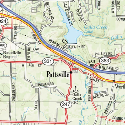 Arkansas Atlas & Gazetteer Page 60 Preview 3