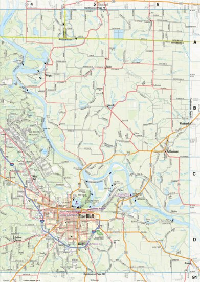 Arkansas Atlas & Gazetteer Page 91 Preview 1