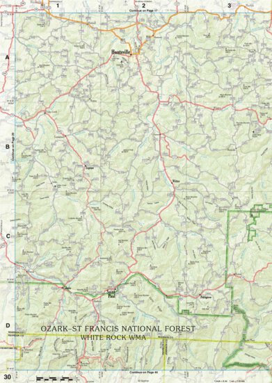 Arkansas Atlas & Gazetteer Page 30 Preview 1