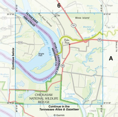 Arkansas Atlas & Gazetteer Page 41 Inset Preview 1