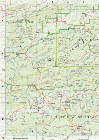Arkansas Atlas & Gazetteer Page 74 Preview 1