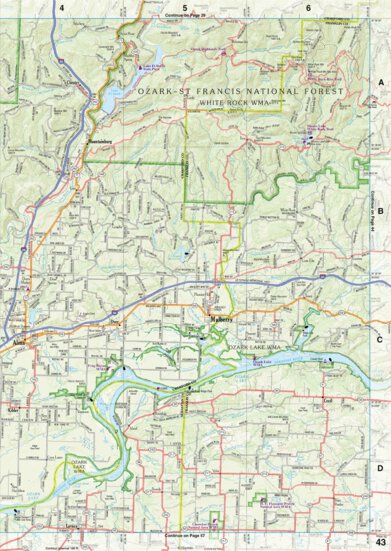 Arkansas Atlas & Gazetteer Page 43 Preview 1