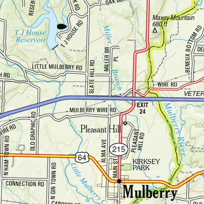 Arkansas Atlas & Gazetteer Page 43 Preview 2