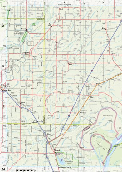 Arkansas Atlas & Gazetteer Page 54 Preview 1
