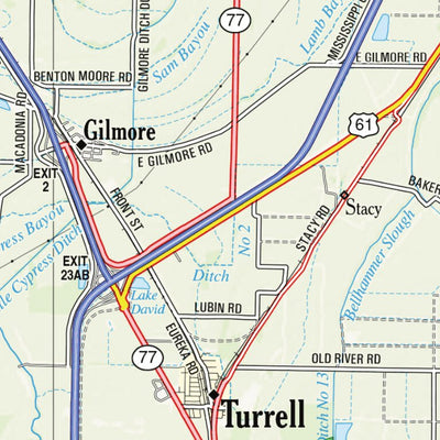 Arkansas Atlas & Gazetteer Page 54 Preview 3