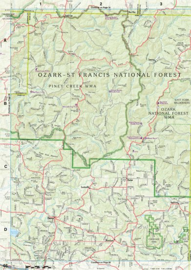 Arkansas Atlas & Gazetteer Page 46 Preview 1