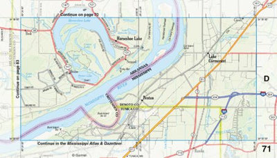 Arkansas Atlas & Gazetteer Page 71 Inset Preview 1