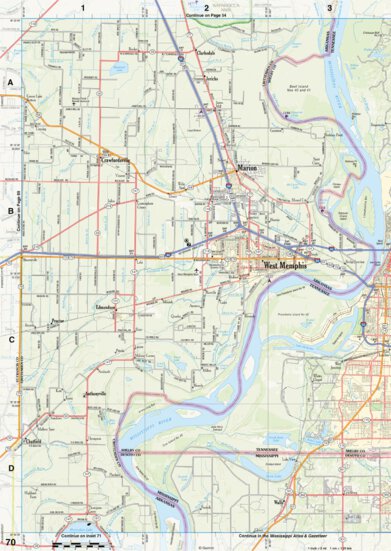 Arkansas Atlas & Gazetteer Page 70 Preview 1